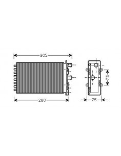 Comprar radiador de calefacción VW Transporter 90-03 (Rear