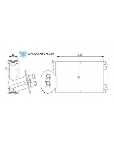 Comprar radiador de calefacción VOLKSWAGEN Transporter 98-03
