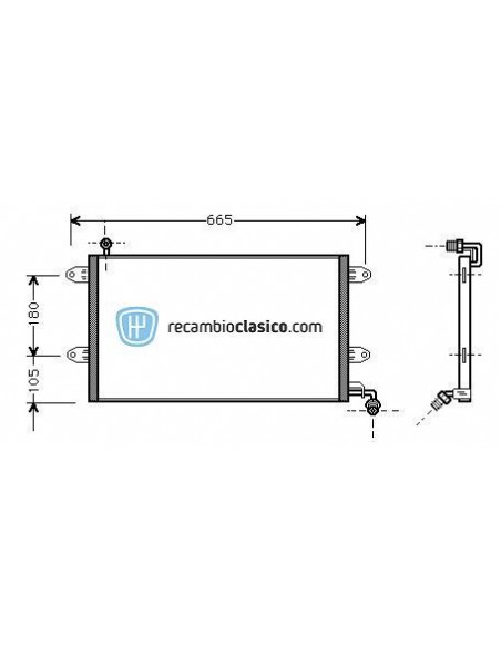 Comprar Condensador aire acondicionado VW Golf III / Vento 94-
