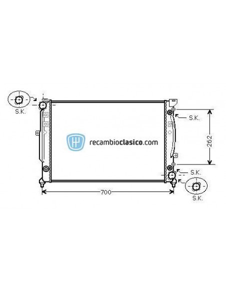 Comprar Radiador refrigeración VW Passat 2.8i 97-00 online