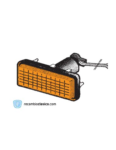 Comprar Piloto intermitente aleta en color ámbar LANCIA DELTA