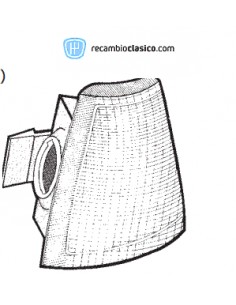 Comprar Tulipa intermitente delantero color en blanco lado