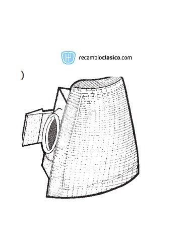 Comprar Tulipa intermitente delantero color en blanco lado