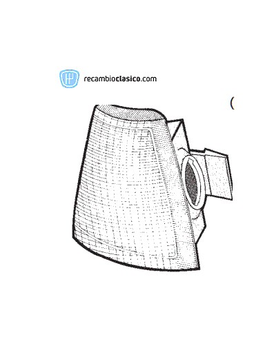 Comprar Tulipa intermitente delantero color en blanco lado