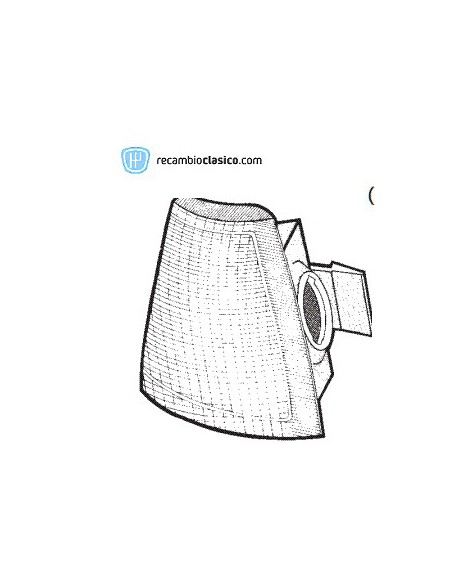 Comprar Tulipa intermitente delantero color en blanco lado