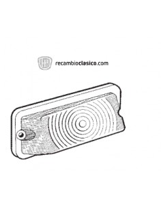 Comprar Tulipa intermitente delantero en color en blanco lado