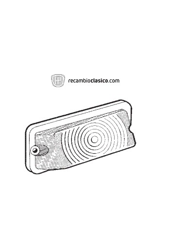 Comprar Tulipa intermitente delantero en color en blanco lado