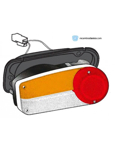 Comprar Piloto trasero lado izquierdo con tapa portalámpara