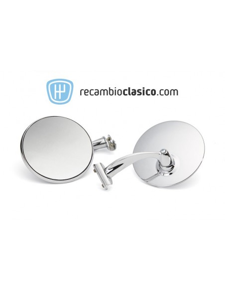 Retrovisor exterior cromado de pinza