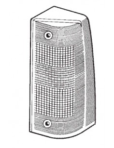 Comprar Tulipa delantera intermitente en color blanco lado