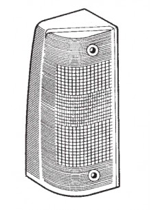 Comprar Tulipa delantera intermitente en color blanco lado