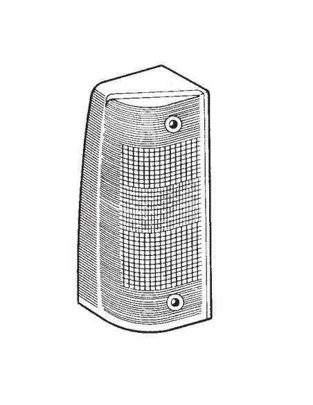 Comprar Tulipa delantera intermitente en color blanco lado