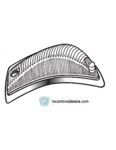 Comprar Tulipa delantera intermitente en color blanco lado