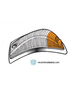 Comprar Tulipa delantera intermitente en color blanco y ámbar