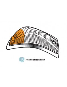 Comprar Tulipa delantera intermitente en color blanco y ámbar