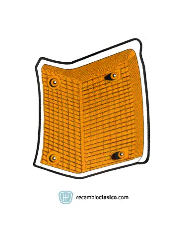 Comprar Tulipa delantera intermitente en color ámbar lado