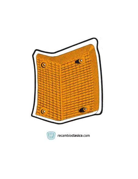 Comprar Tulipa delantera intermitente en color ámbar lado